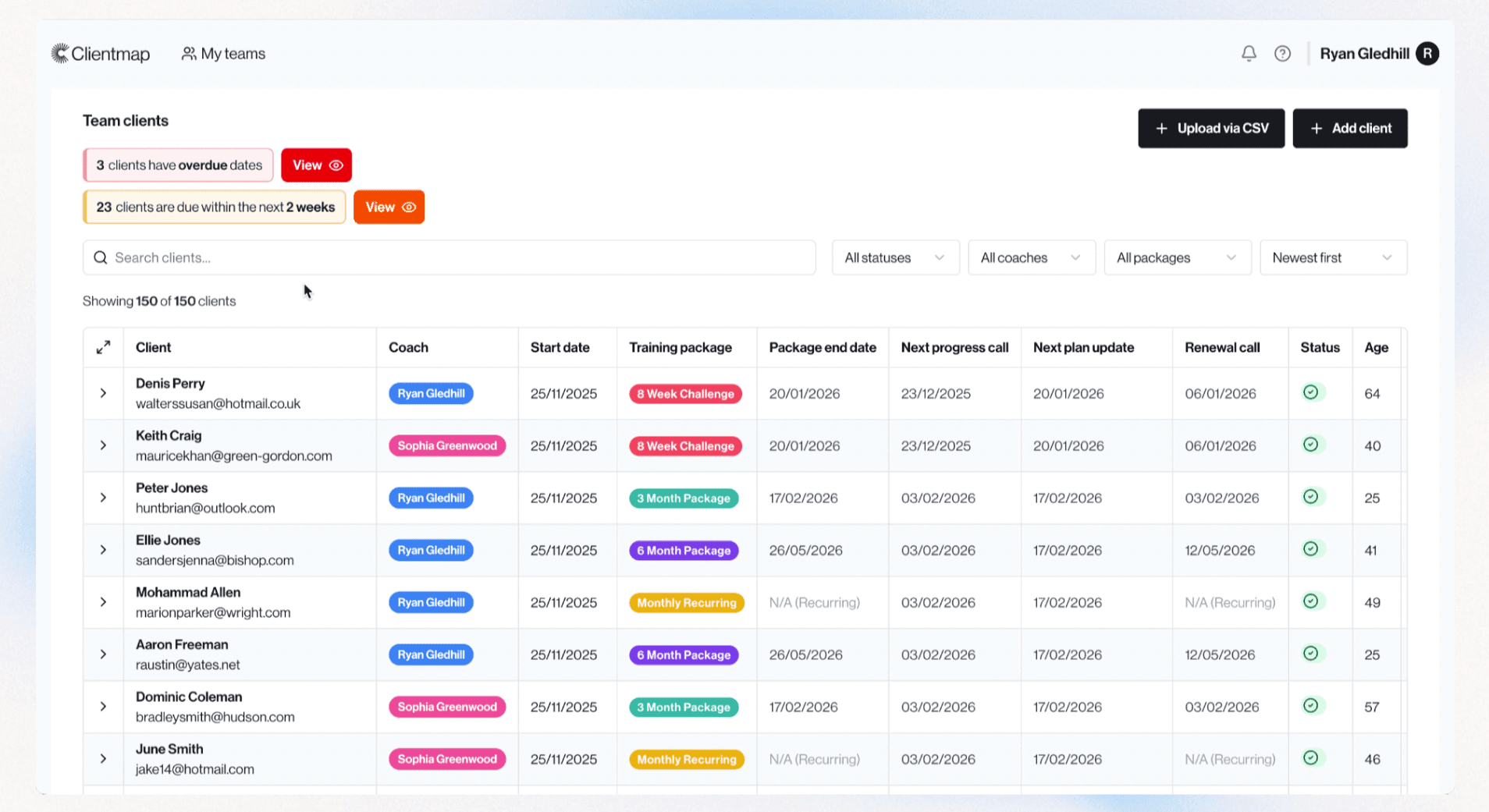 Clientmap demo preview